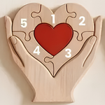 FamilyPiece familjepussel med 5 namn