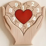 FamilyPiece familjepussel med 9 namn