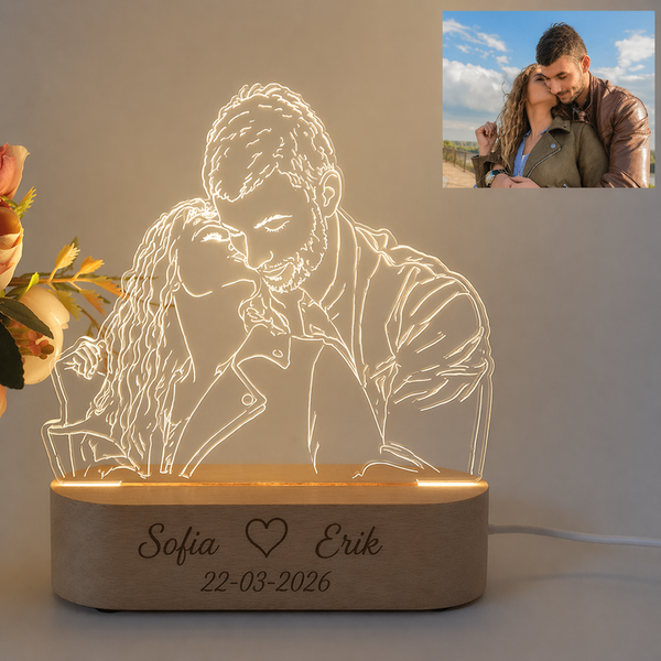 HeartGlow – Personlig fotolampa med ditt foto