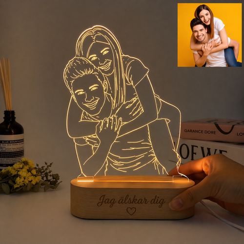 HeartGlow – Personlig fotolampa med ditt foto