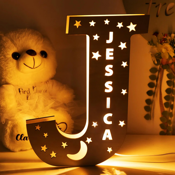LetterGlow – Personlig bokstavslampa med namn