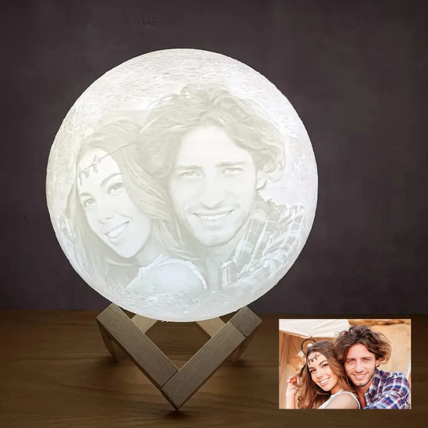 MemoraMoon – Personlig 3D-månlampa med foto