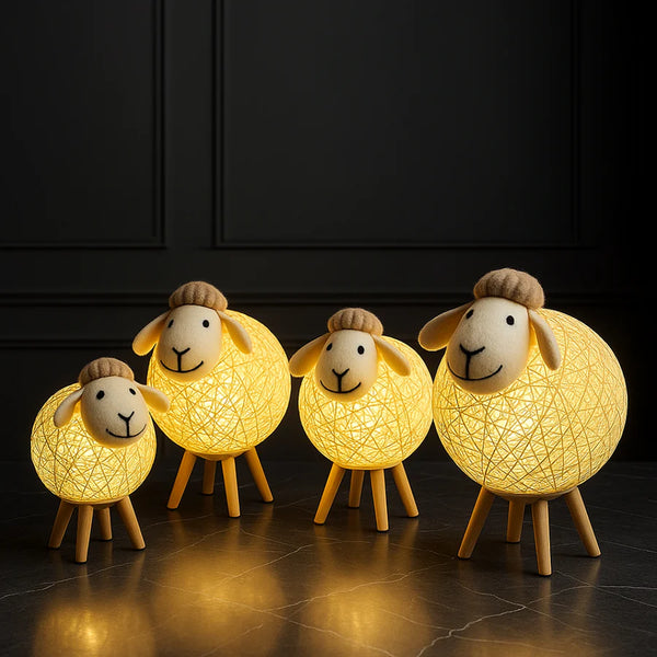 WoolyGlow – Mjuk fårlampa med LED
