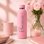 Vattenflaska med namn rosa