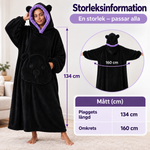 BearHug – Mysdress med Björnöron och Björnficka, Extra Lång 134 cm